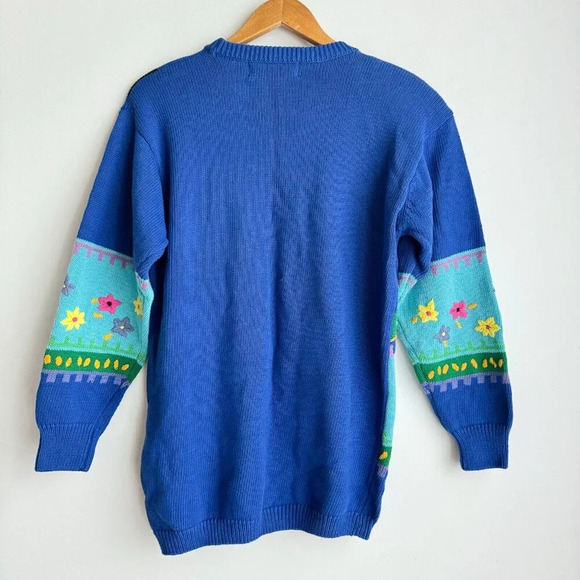 L L European Colourful Novelty Bear Print 3D Fun Unique Pullover L - Picture 6 of 8